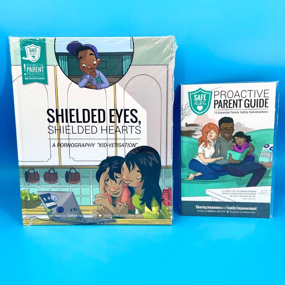NIP DAMSEL IN DEFENSE SHEILDED EYES SHIELDED HEARTS & PROACTIVE PARENT GUIDE SET